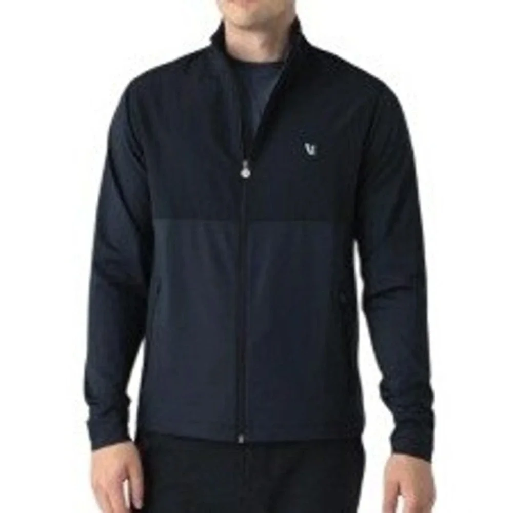 Vuori Mens Black Sunday Element Track Jacket Zip Front Size‎ Small